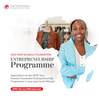 TONY ELUMELU FOUNDATION ENTREPRENEURSHIP PROGRAMME